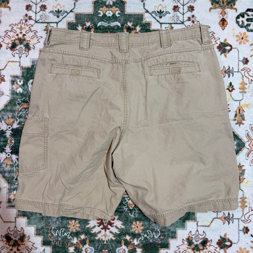 Outdoor Life‎ Men's Khaki Cargo Shorts Size 38 Cotton Utility Pockets - Picture 2 of 5